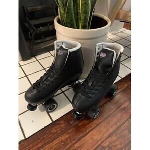 In Box Sure Grip FAME Black Indoor Roller Skates Men's 9 Women's 10 Skate